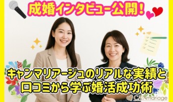 成婚インタビュー公開!キャンマリアージュのリアルな実績と口コミから学ぶ婚活成功術